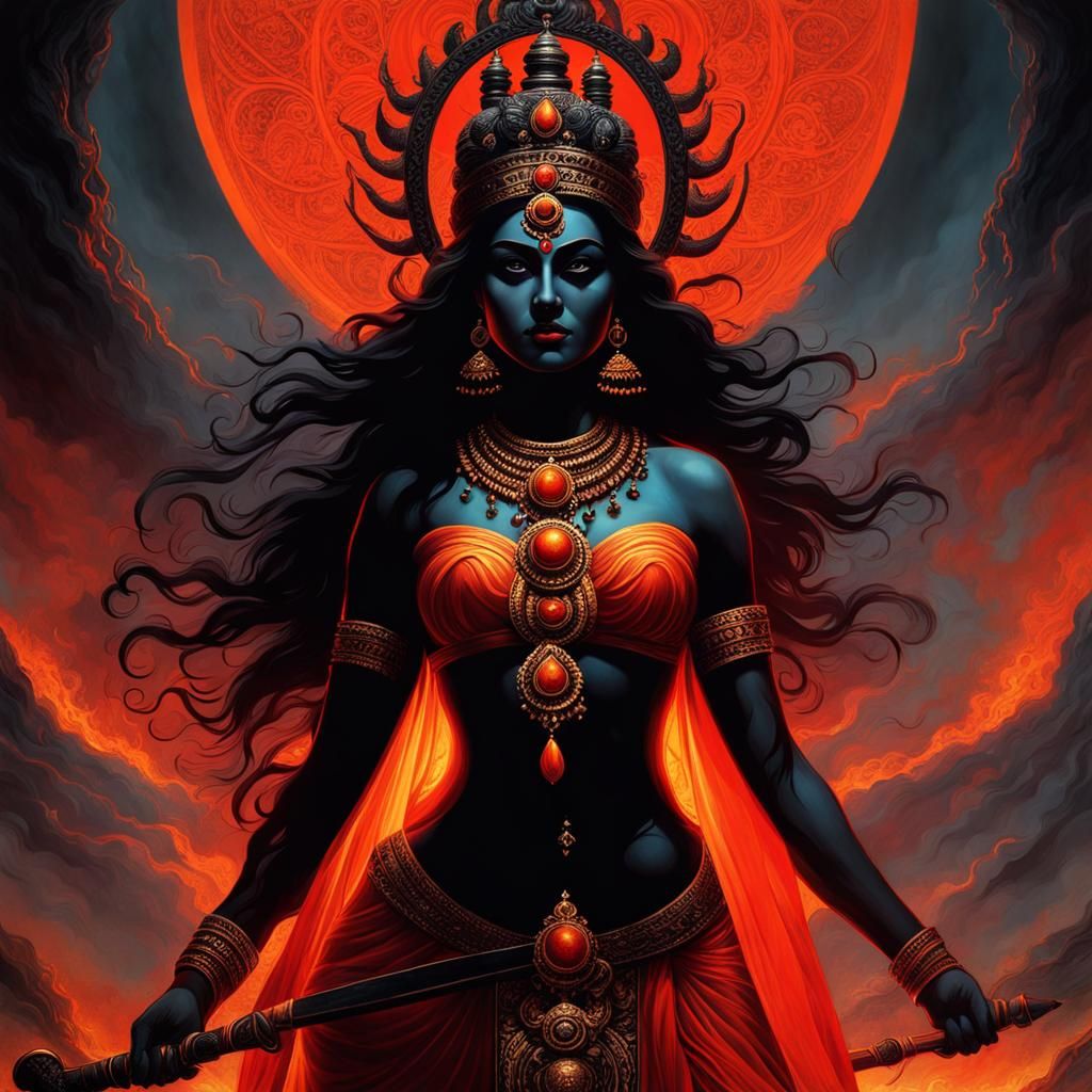 Mahakali - AI Generated Artwork - NightCafe Creator