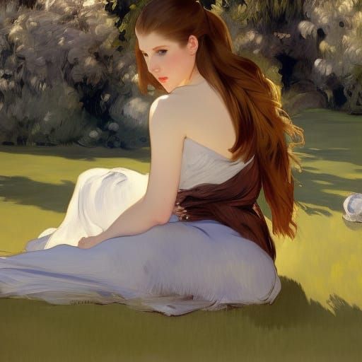 Anna Kendrick, Luncheon on the grass, Édouard Manet