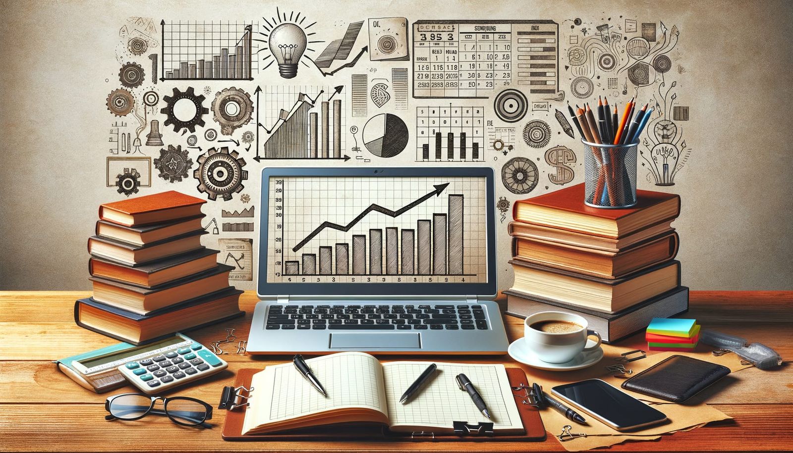 💻 📈 📚 📅 ☕ 🖊️ 📋 🗂️