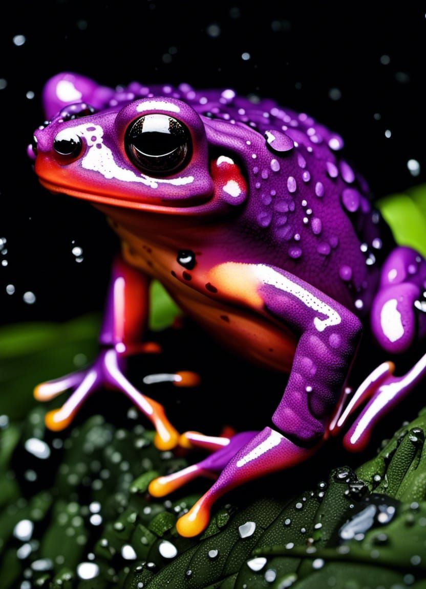 Ms Froggy 💜💜💜 - AI Generated Artwork - NightCafe Creator