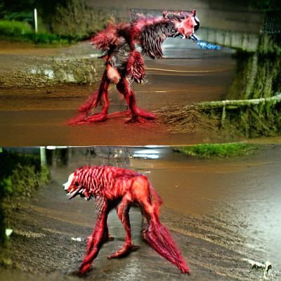 skinwalker bloody and transforming