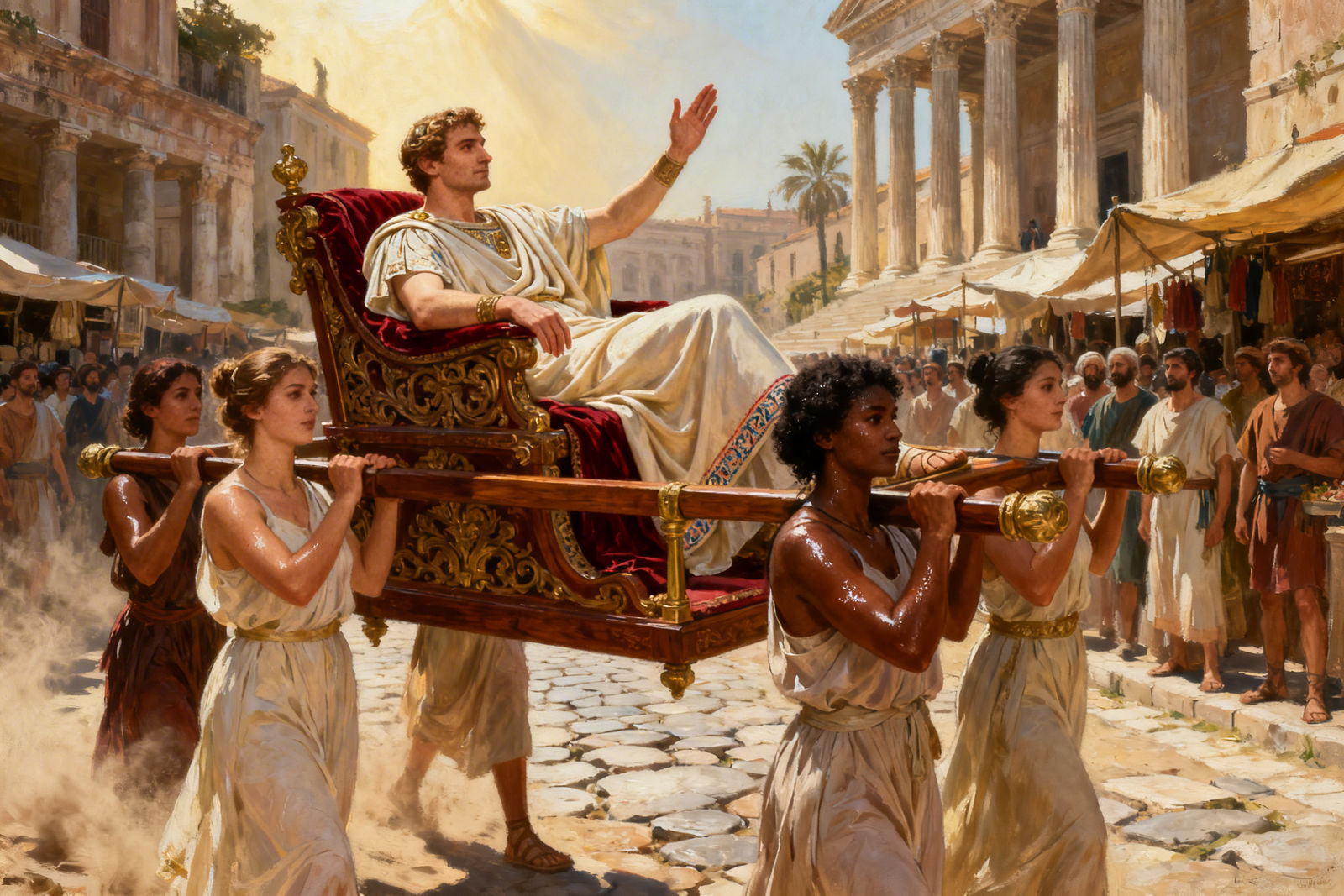 NOBILIS ROMANUS POPULUM SALUTAT