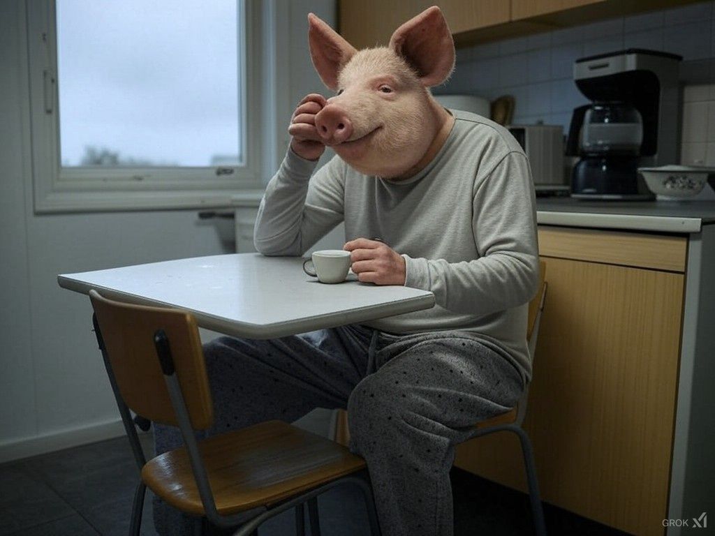 Lonesome morning coffee