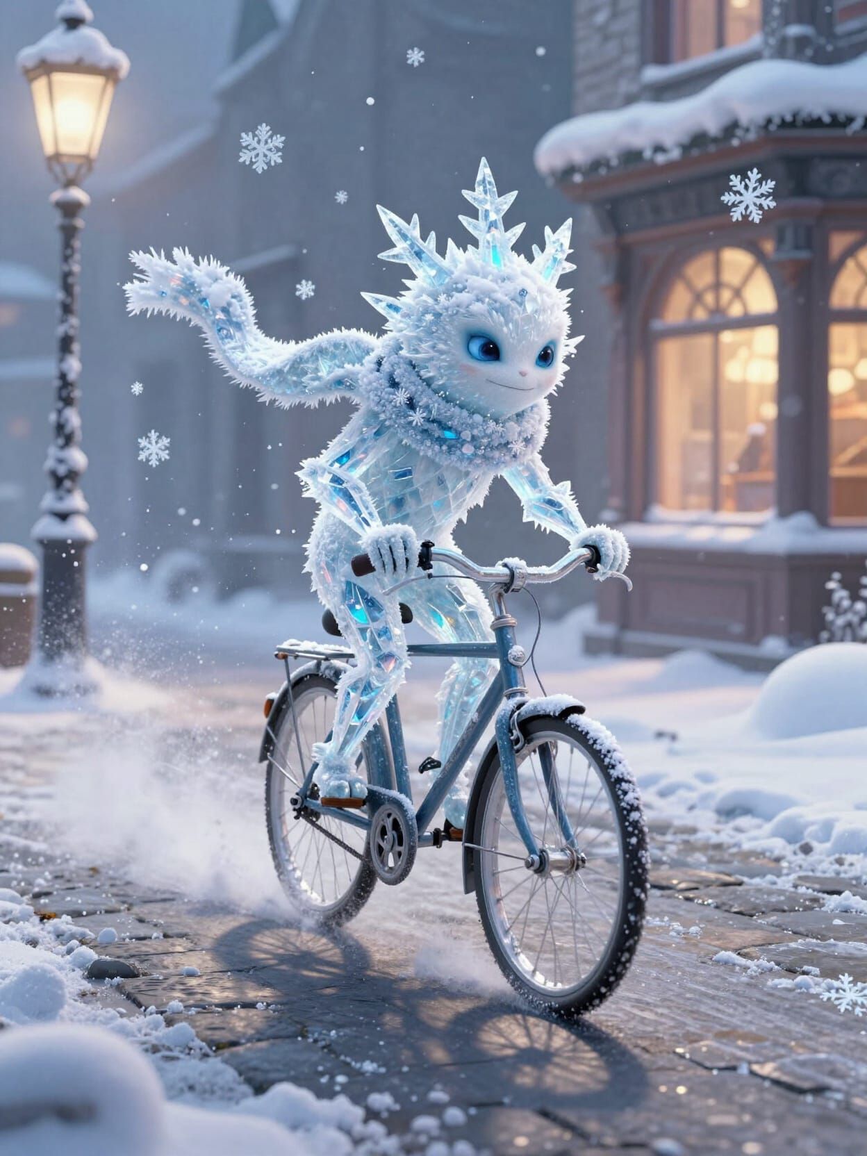 Snowflakes creature  by @Hit moments