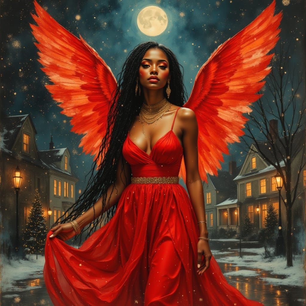 Styling Her Christmas Red