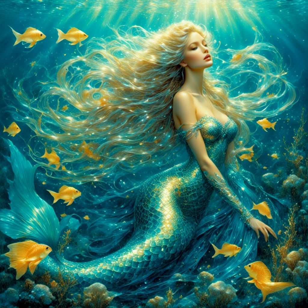 <lora:Mermaid Portrait:1.0> <lora:BioluminescenceStyle:1.0>