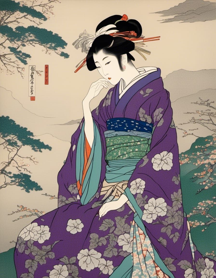 The purple kimono