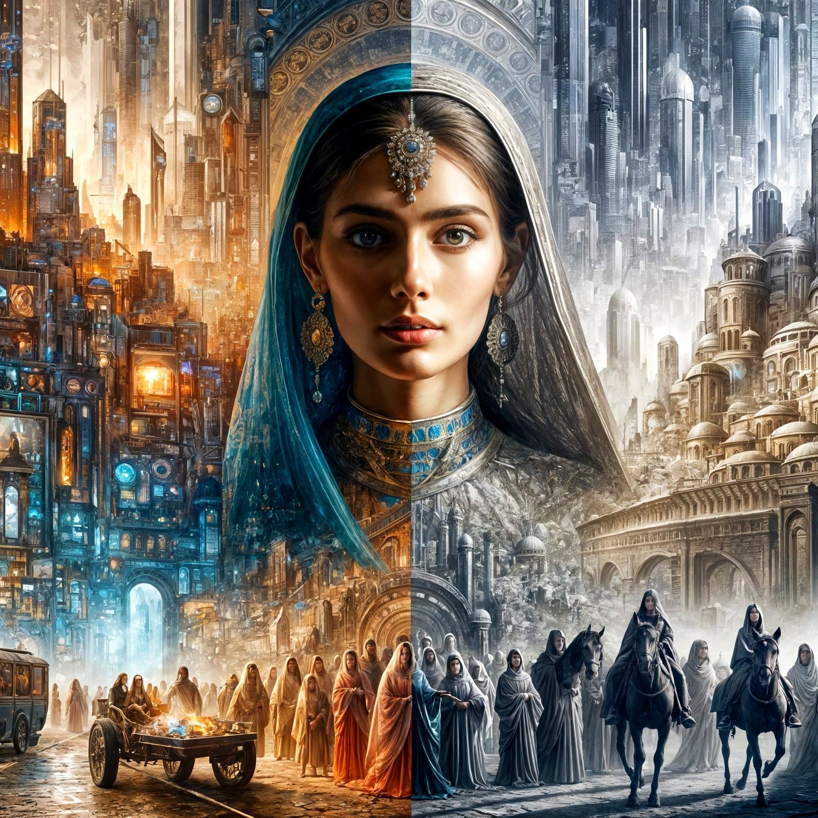 The Future Becomes The Past  by @NectarinePie