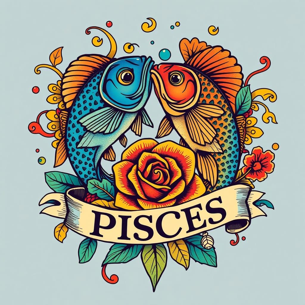 ♓ Pisces Tattoo 🐟   by @SLeigh