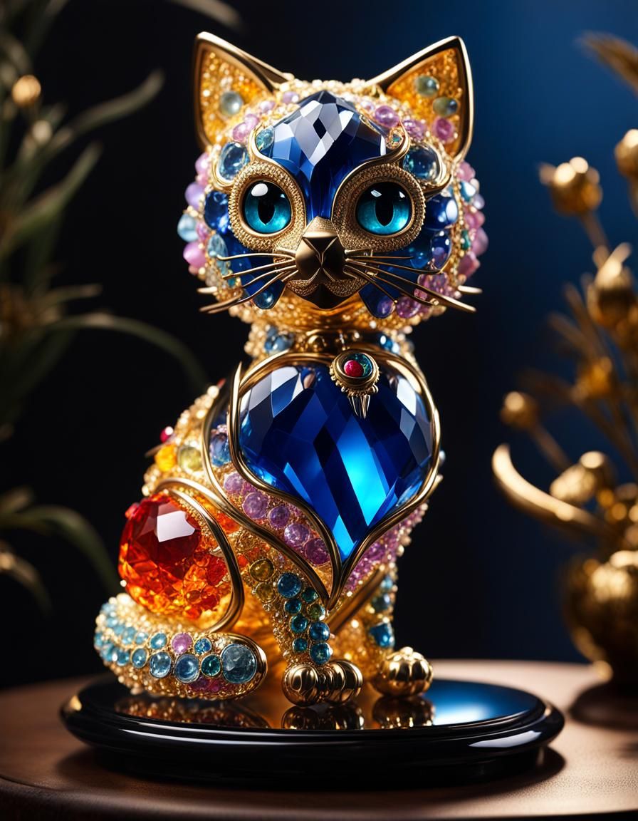 Cute adorable Unique beautiful Cat sculpture
