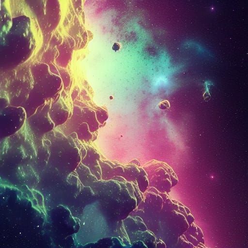 outer space galaxy nebula   by @ZombieJellyfish