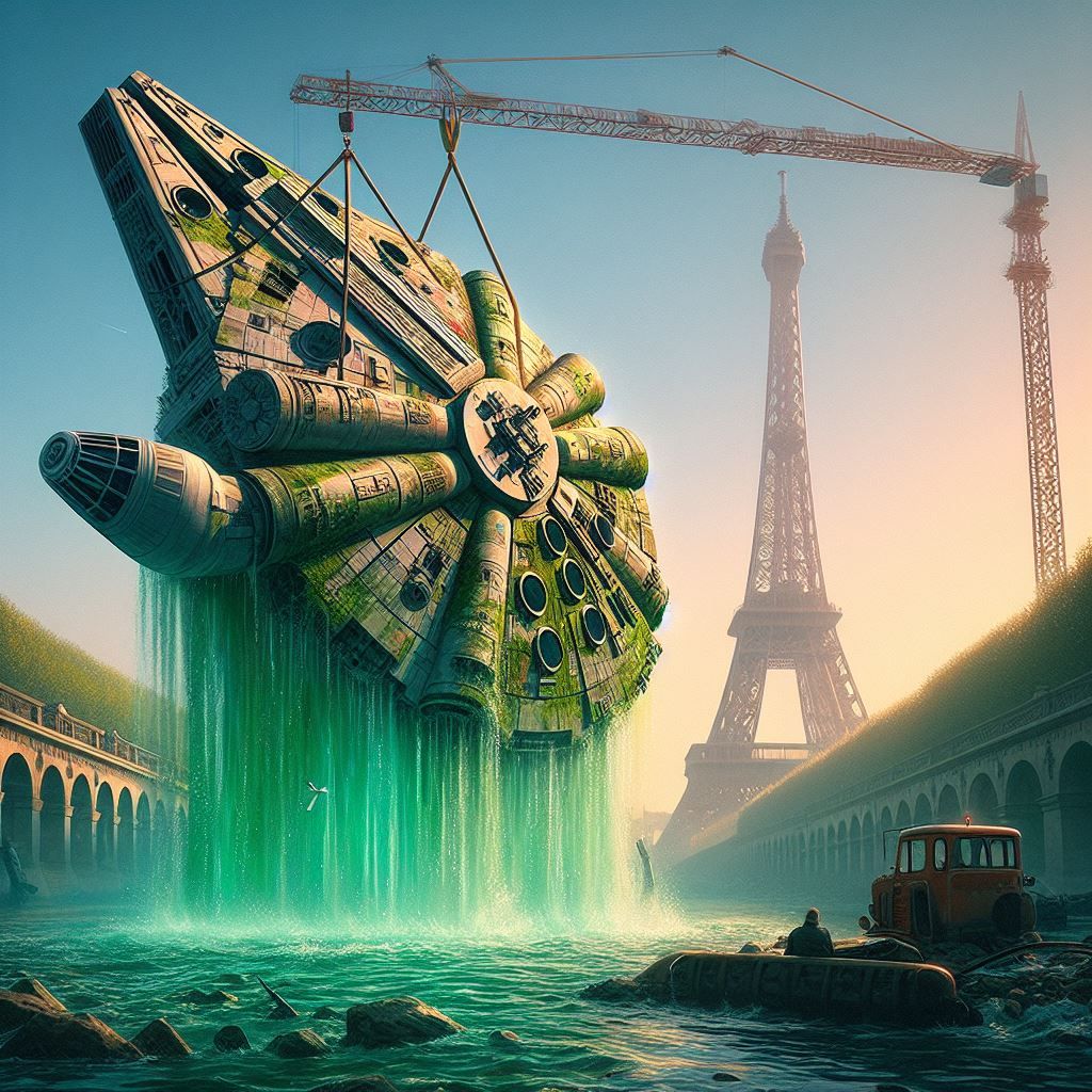 Millennium Falcon excavation near Paris