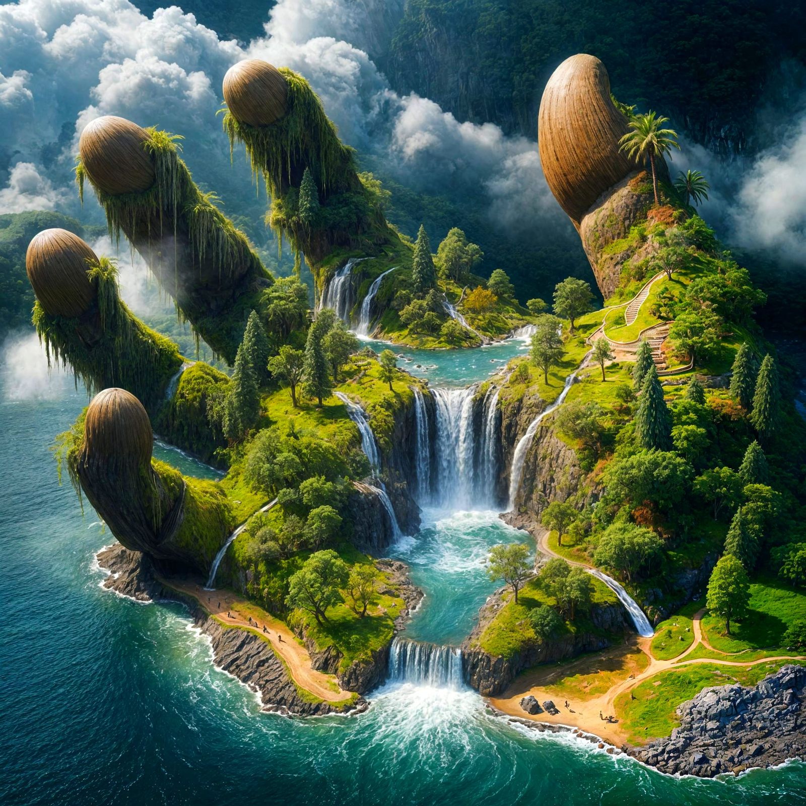 Hand-Island   by @SrgGrkv