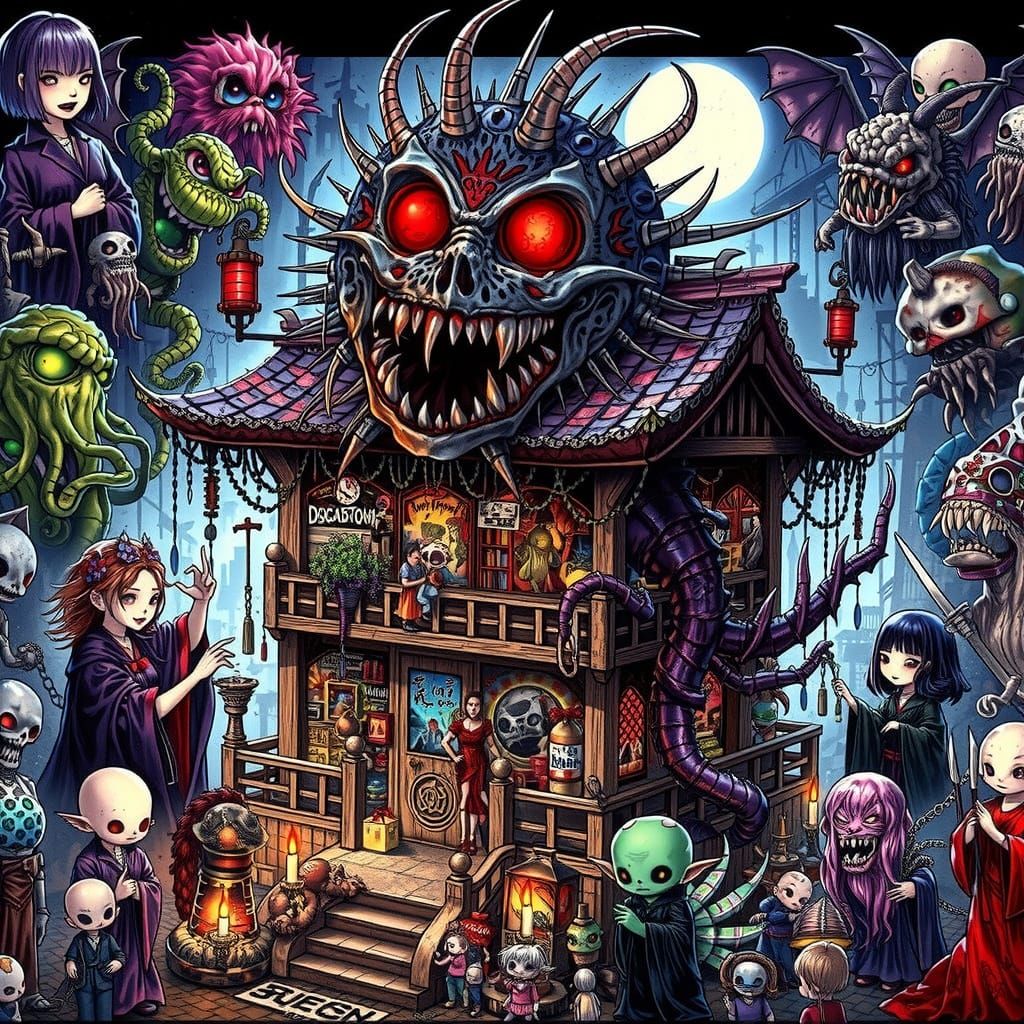 "Little Shop of Horrors" & "Big Trouble in Little China" Gone Astray & Run Amok. A fusion of Audrey II from "Little Shop of Horrors" and Lo ...