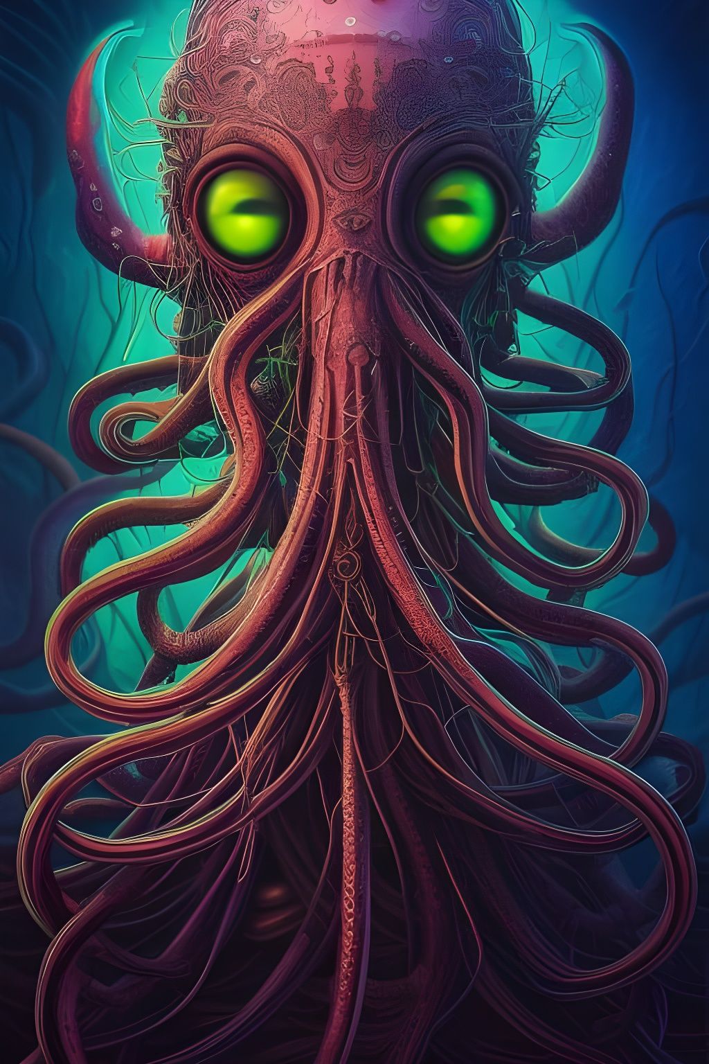 Priestess of Cthulhu - AI Generated Artwork - NightCafe Creator