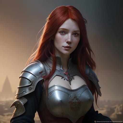 red-haired woman warrior