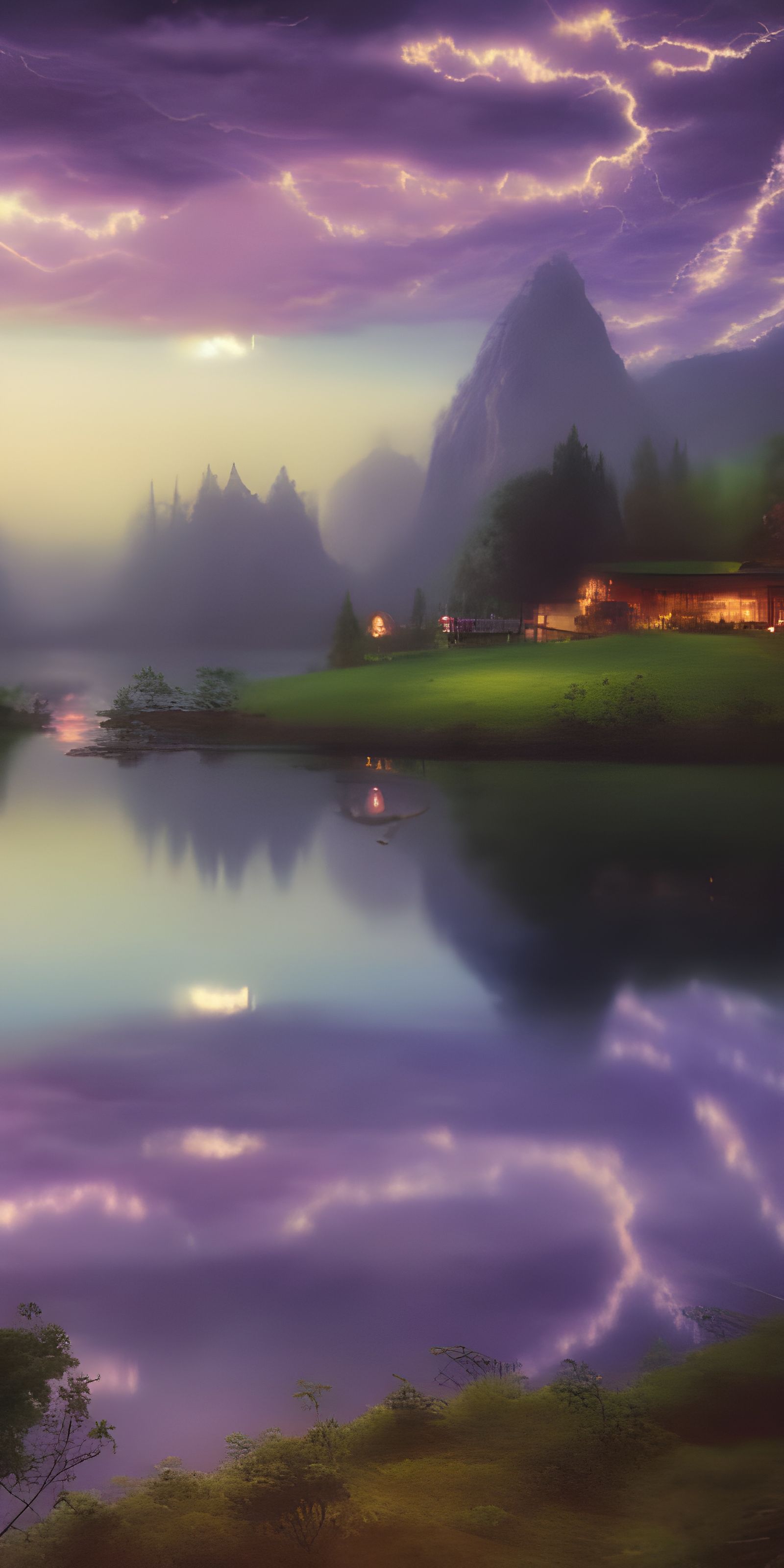 Foreboding Reflection - AI Generated Artwork - NightCafe Creator