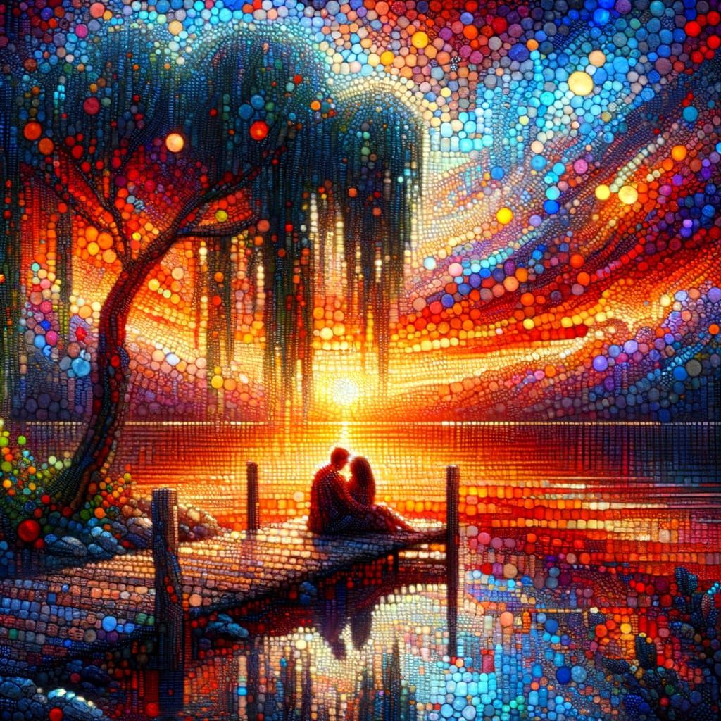 Lovers at sunset  by @NightMambo