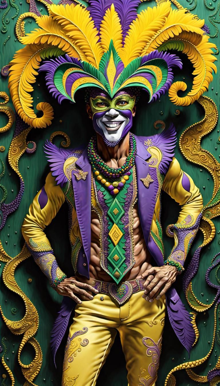 Mardi Gras reveller