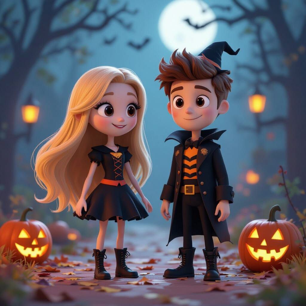 Halloween Stick Figures