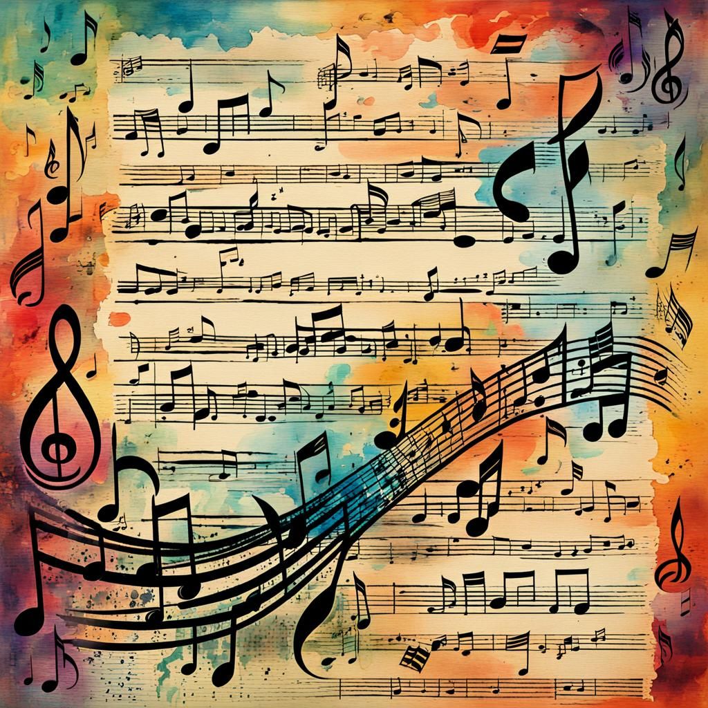 MUSIC & INK - AI Generated Artwork - NightCafe Creator