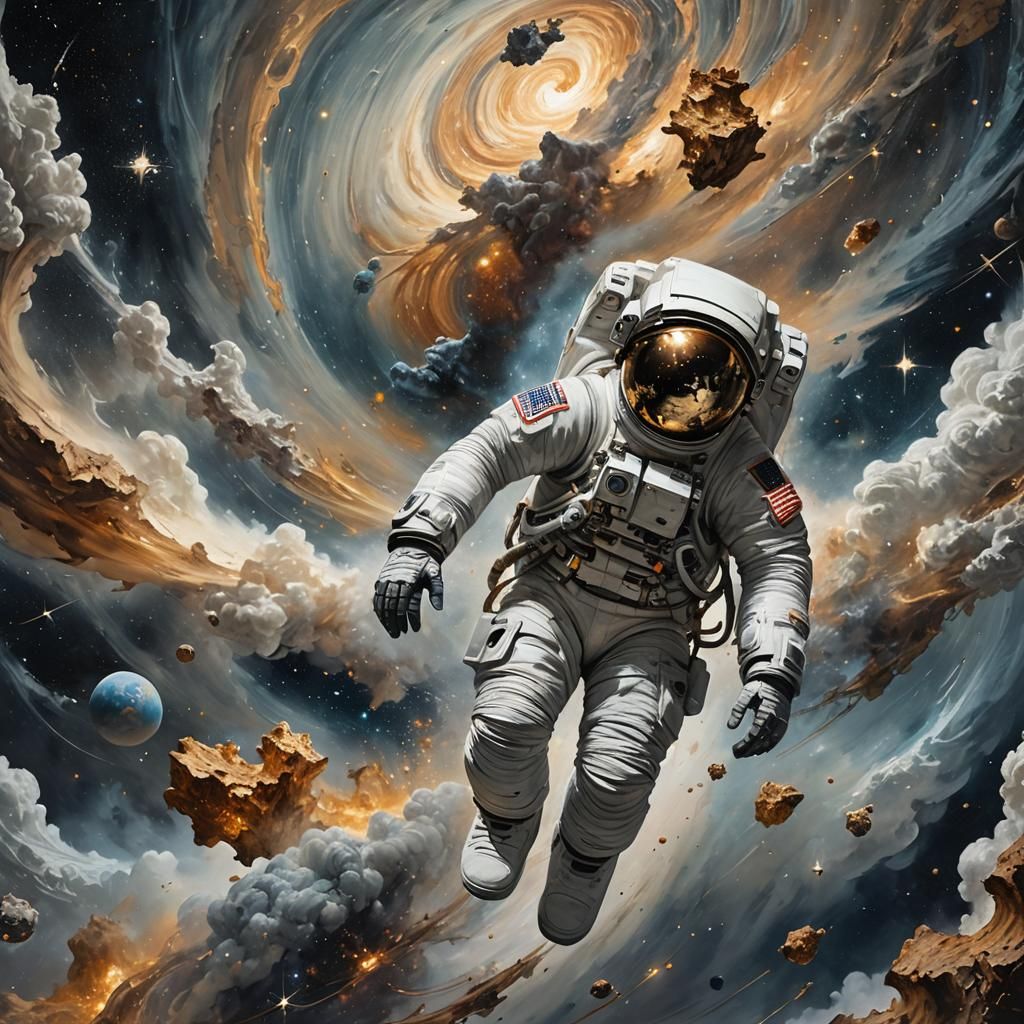 Spacewalk - AI Generated Artwork - NightCafe Creator