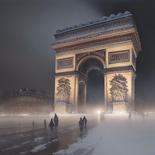 Paris in winter