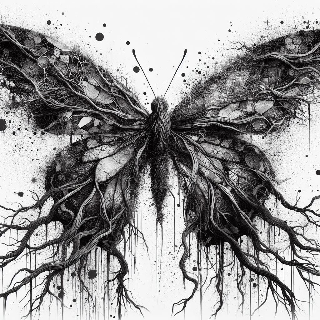 Butterfly Roots AI Generated Artwork NightCafe Creator