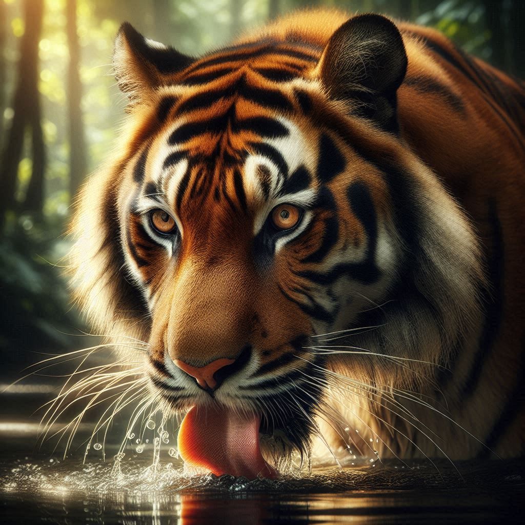 Sunda Tiger -- endangered in Indonesia
