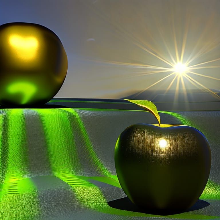 The golden apple of discord. AI Generated Artwork NightCafe Creator