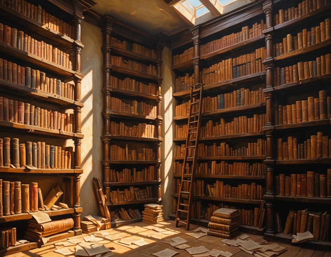 My grandfather's library. 