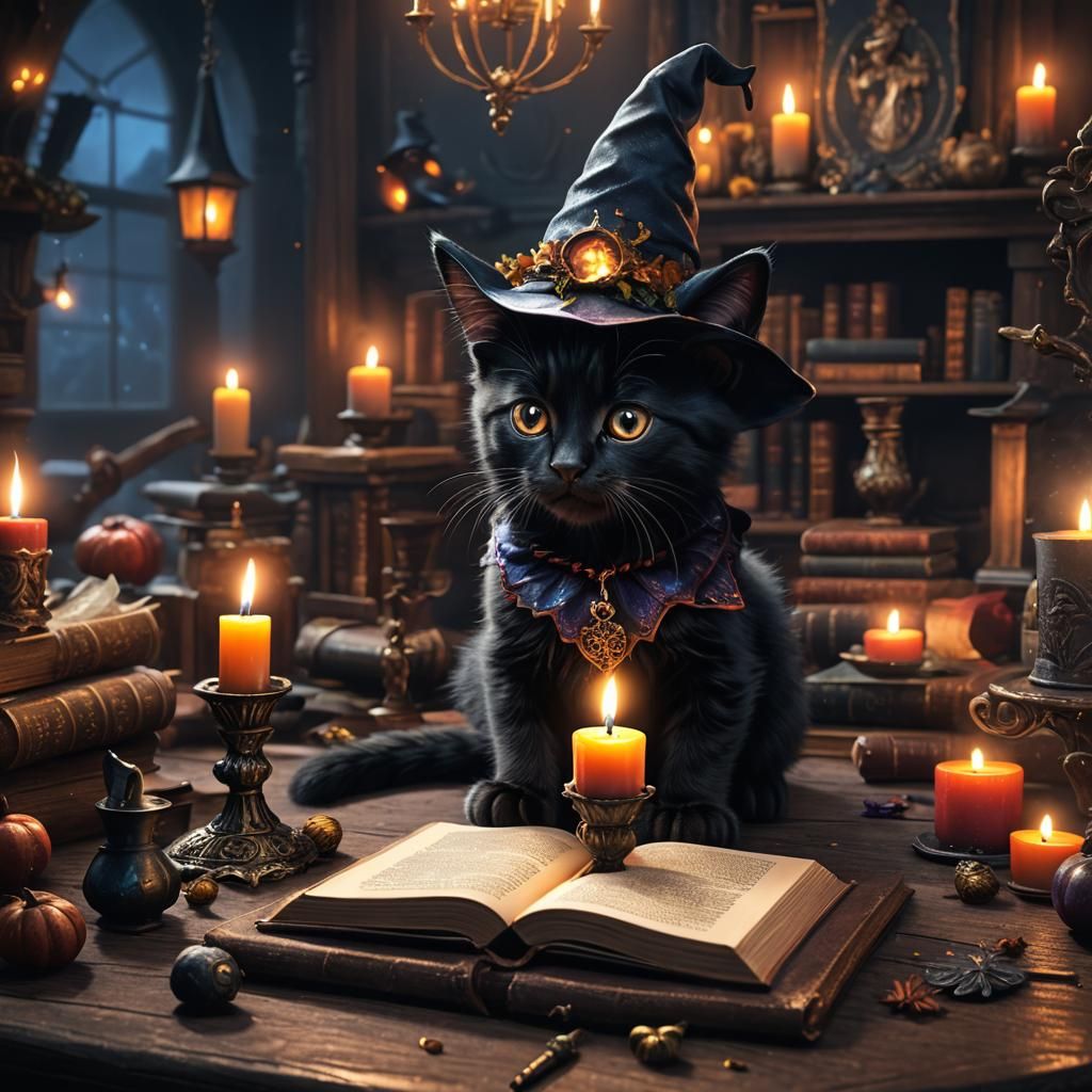 Magic kittens love candles  by @Desislava