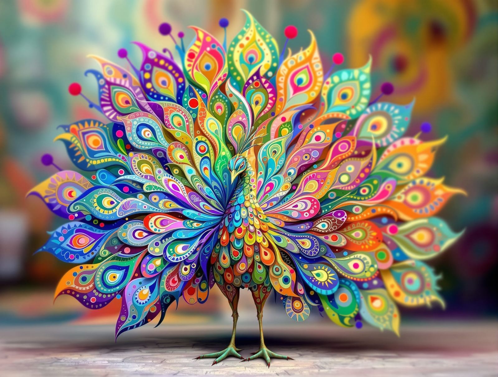 Paisley Peacock Masterpiece  by @Gary Murakami