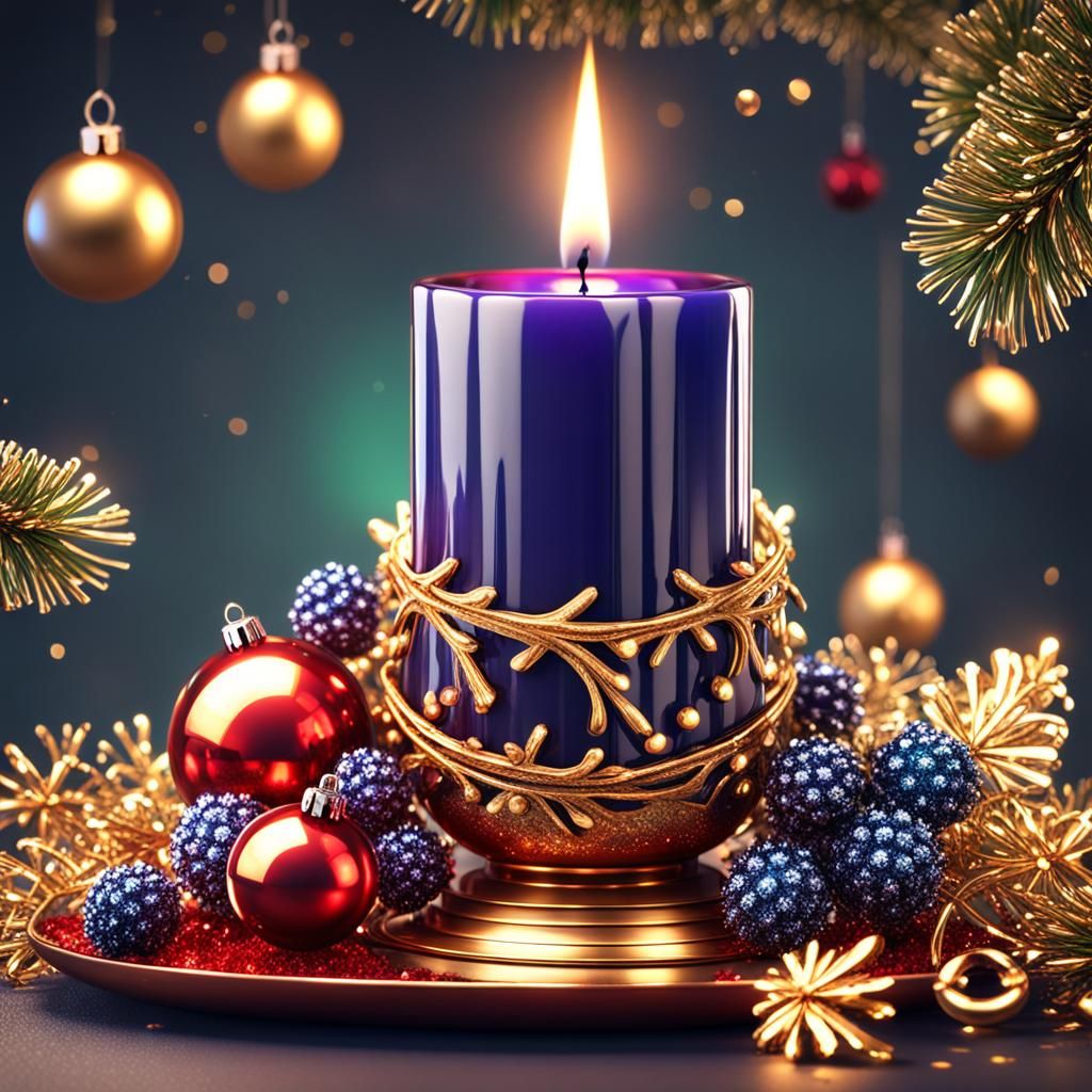 Christmas Candle   by @Quibbles