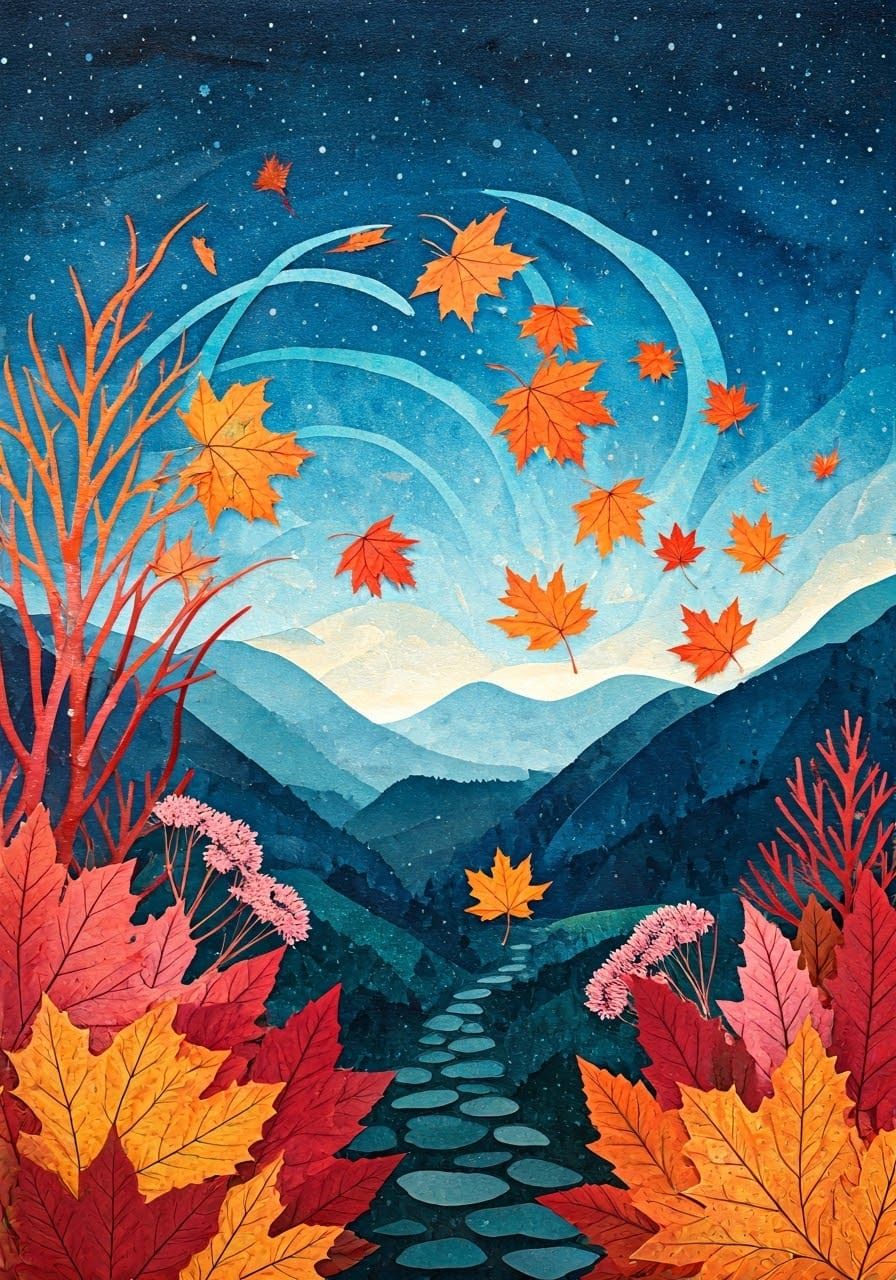 Fall paper art