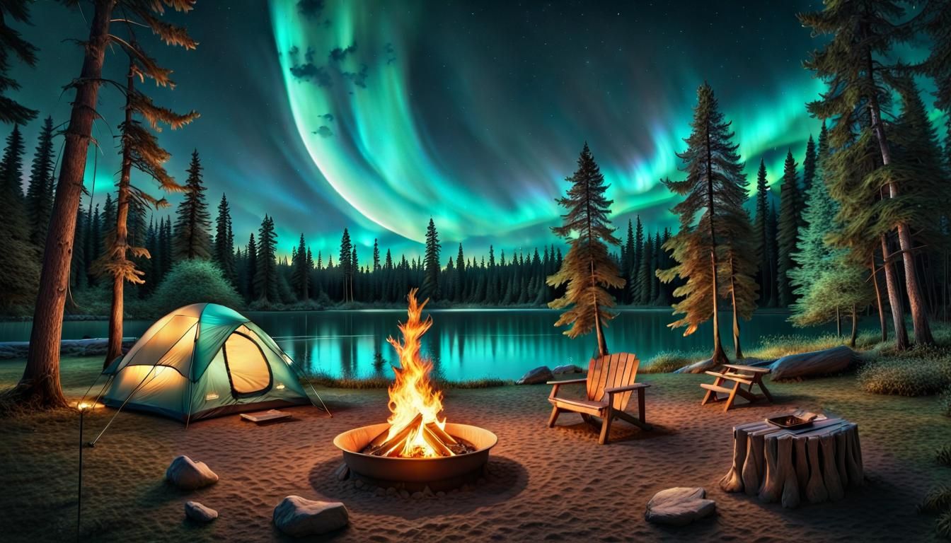 A camping  by @LindushAliana