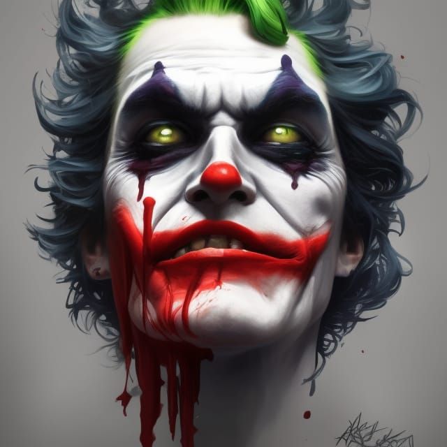 A Joker Zombie - AI Generated Artwork - NightCafe Creator