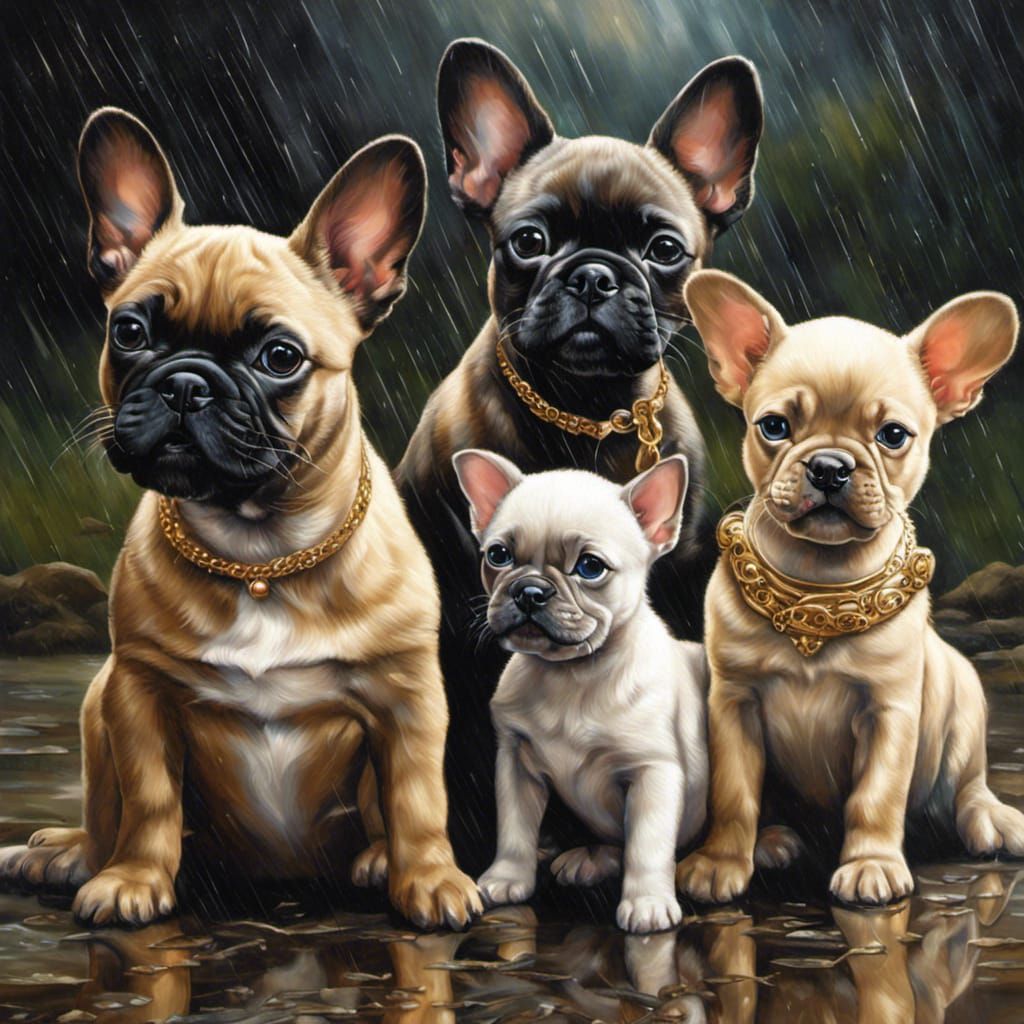 French bulldogs - AI Generated Artwork - NightCafe Creator