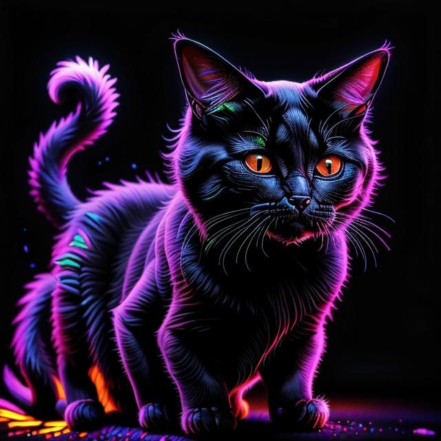 Cat blacklight