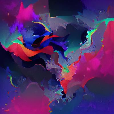 abstract colorful void