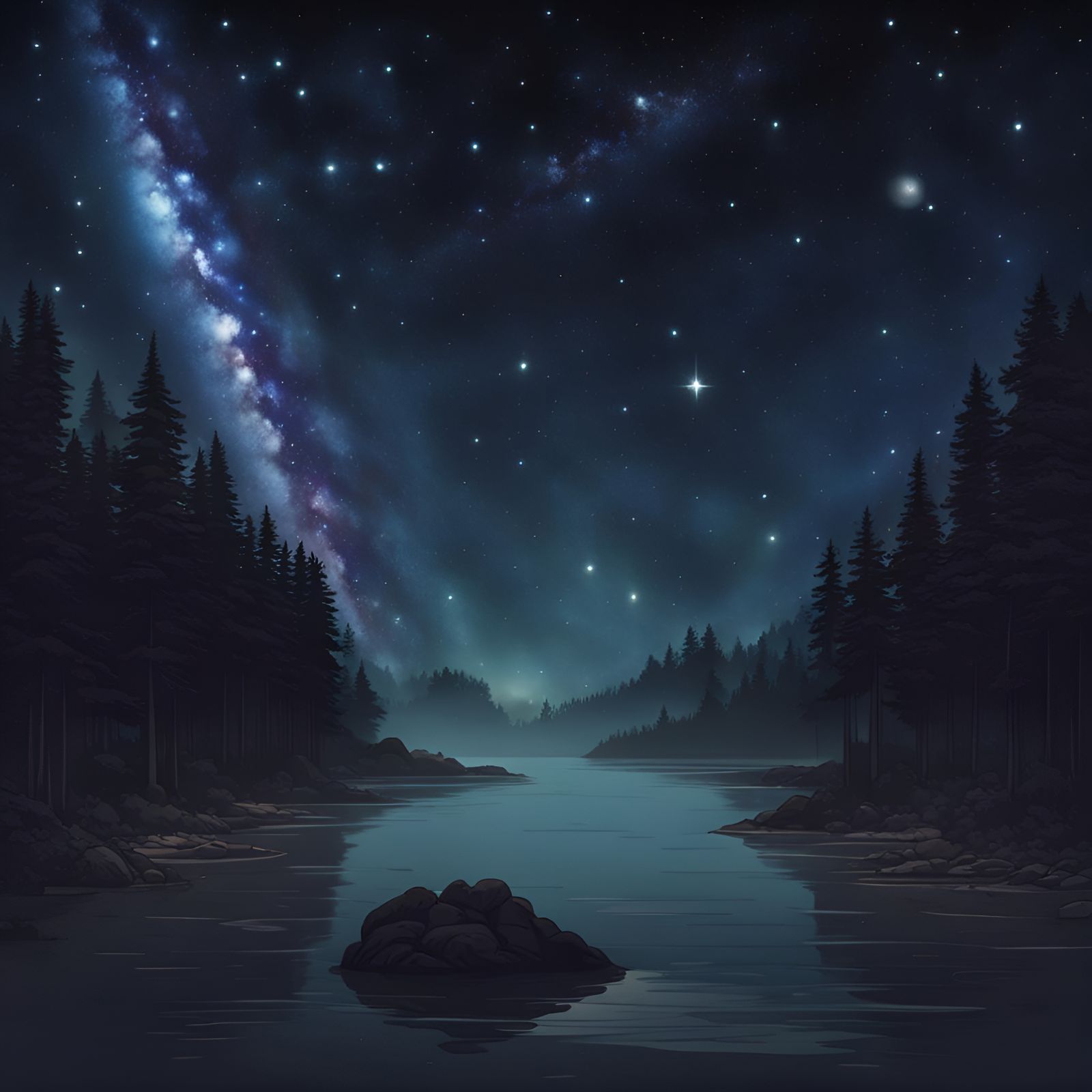 Starry night  by @Kokosjambos