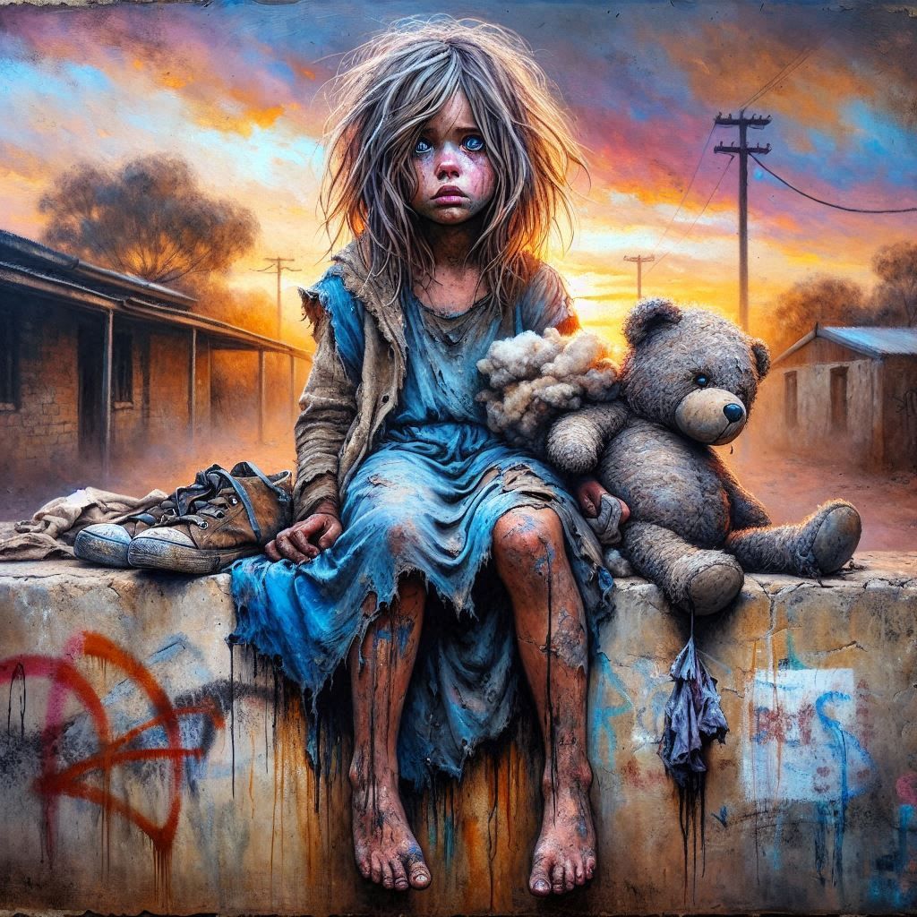 "Someone ripped my bear."