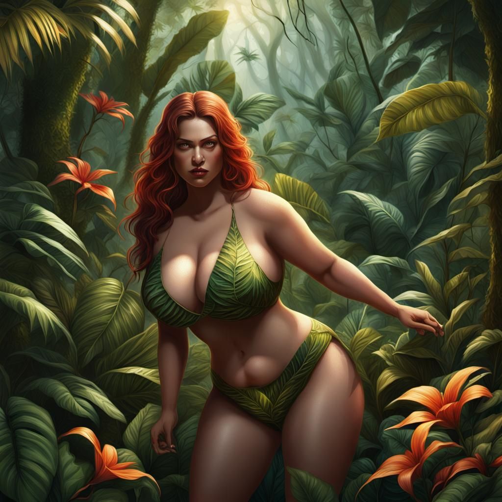 Woman changing into a werewolf