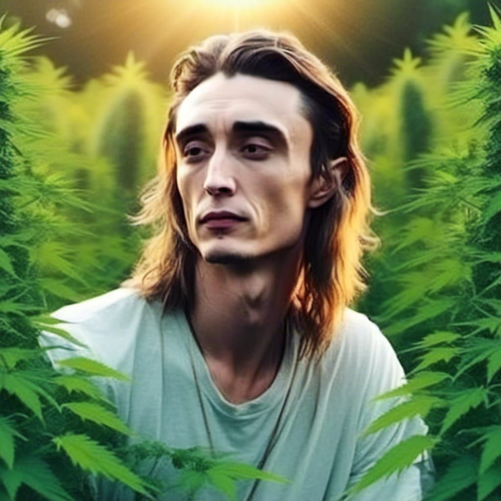 <lora:My Face:1.0>As Jesus in a garden of cannabis sativa 4k...