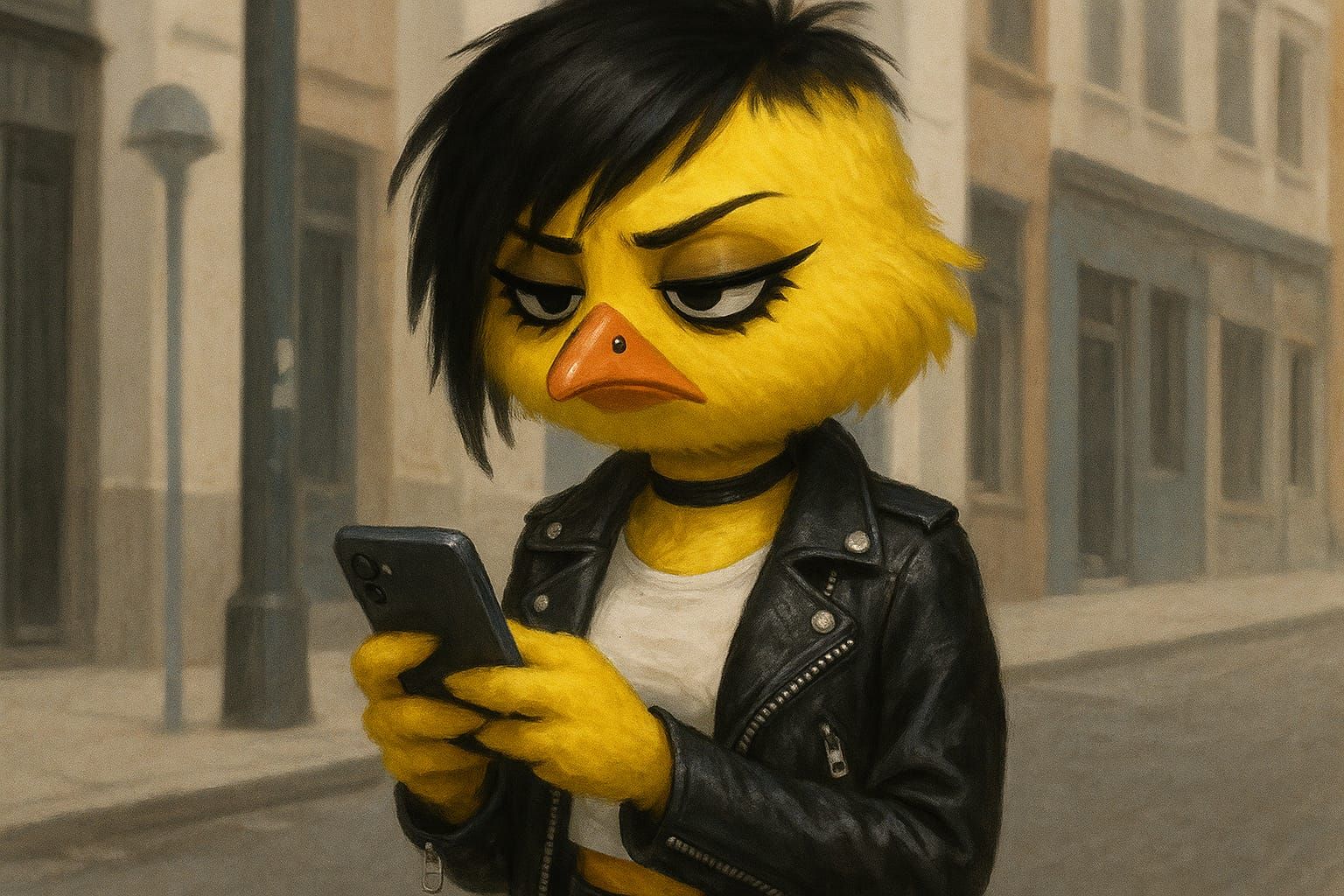 Grumpy chick