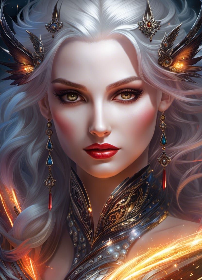 Hesperia - Vampire Goddess - AI Generated Artwork - NightCafe Creator