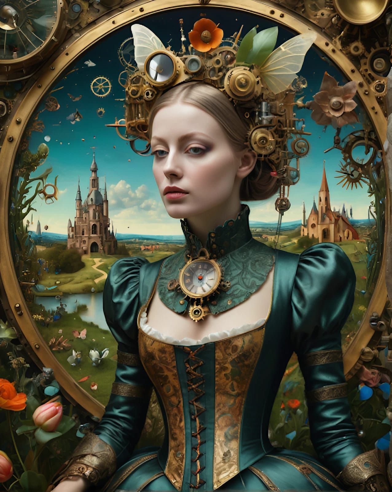 Steampunk Soul In The Garden Of Earthly Delights