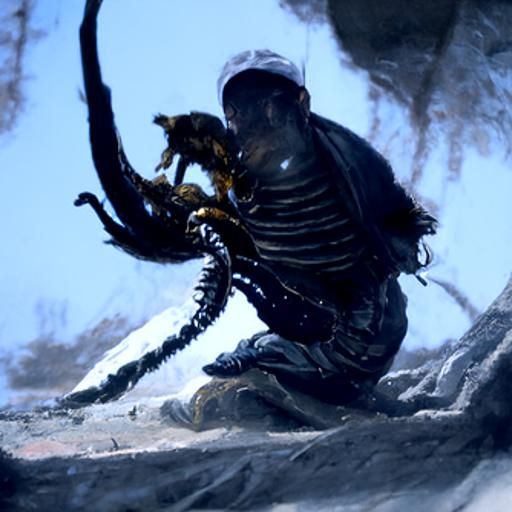 Scorpion King Rides Massive Venomous Worm
