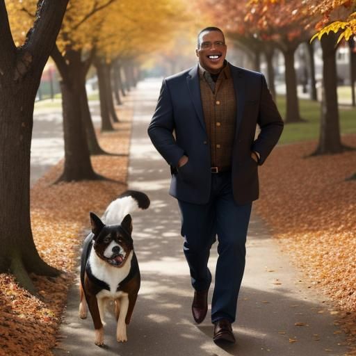 Enjoying the invigorating autumn air.