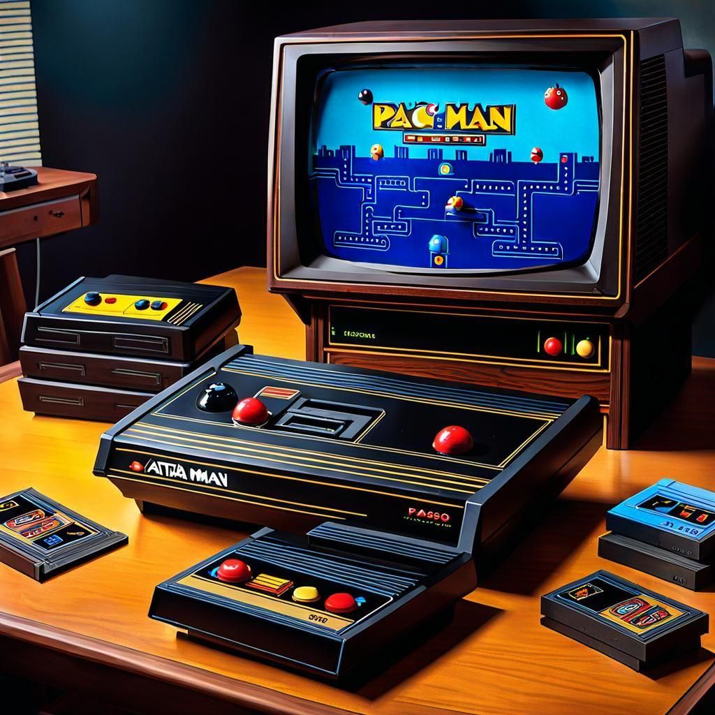 Vintage Atari game system  by @forge4ward